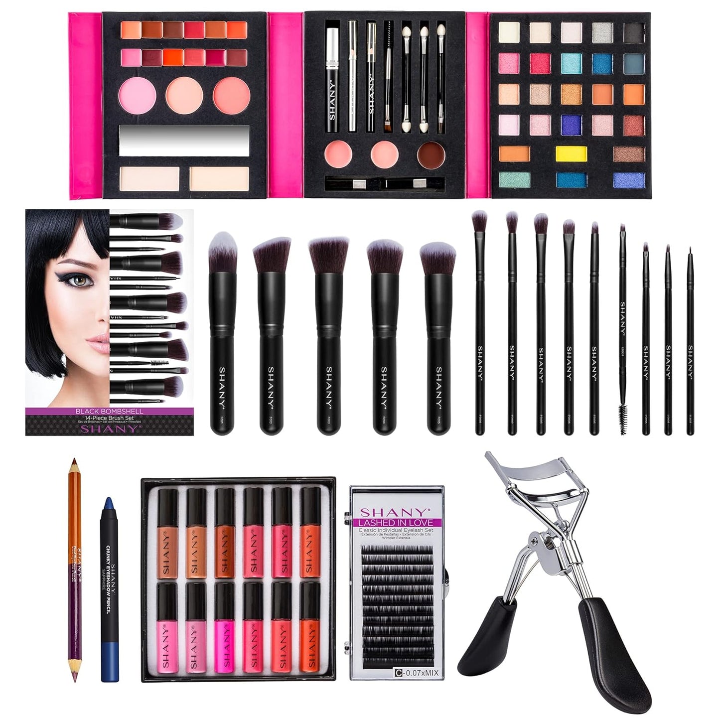 Cosmetics Gift Surprise- AMAZON EXCLUSIVE - All in One Makeup Bundle - COLORS & SELECTION VARY MULTI-COLORED, Unscented