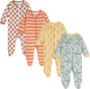 Baby Boys' 4-Pack Sleep 'N Play Footies