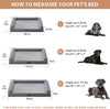 Washable Dog Beds for Extra Large Dogs, Orthopedic Dog Bed Extra Large, Big Dogs Couch with Removable Washable Cover, Waterproof Lining and Nonskid Bottom, Egg-Crate Foam Pet Sofa