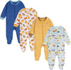 Baby Boys' 4-Pack Sleep 'N Play Footies