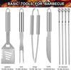 24PCS BBQ Grill Tools Set with Meat Thermometer and Injector - Extra Thick Stainless Steel Fork, Spatula& Tongs - Complete BBQ Accessories in Aluminum Case - Perfect Grill Gifts for Men