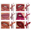 6-Pc Matte Nude Liquid Lipstick Set - Long-Lasting & Pigmented Shades, Lip Gloss Bundle Gift Collection for Girls/Women