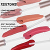 6-Pc Matte Nude Liquid Lipstick Set - Long-Lasting & Pigmented Shades, Lip Gloss Bundle Gift Collection for Girls/Women