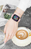 Smart Fitness Tracker Watch for Android/Ios - IP68, Heart Rate/Blood Oxygen/Sleep Monitoring, 8 Sports Modes, Breath Training, Weather Updates - 1.69-Inch Display for Men and Women (Rose Gold)