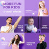 Mini Karaoke Machine with 2 Wireless Microphones, TOP Kids Gifts for Girls Ages 3, 4, 5, 6, 7, 8, 9,10,11,12 +Year Old, 4-12 Years Old Birthday Toy Gift for Girls Boys Party (Purple)